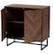 Baxton Studio Sadia Modern Walnut Brown Finished Wood Storage Cabinet 226-12917-ZORO - alternate 2